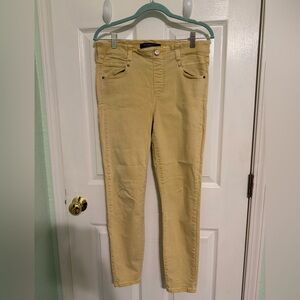 Liverpool Pale Yellow Casual Pants